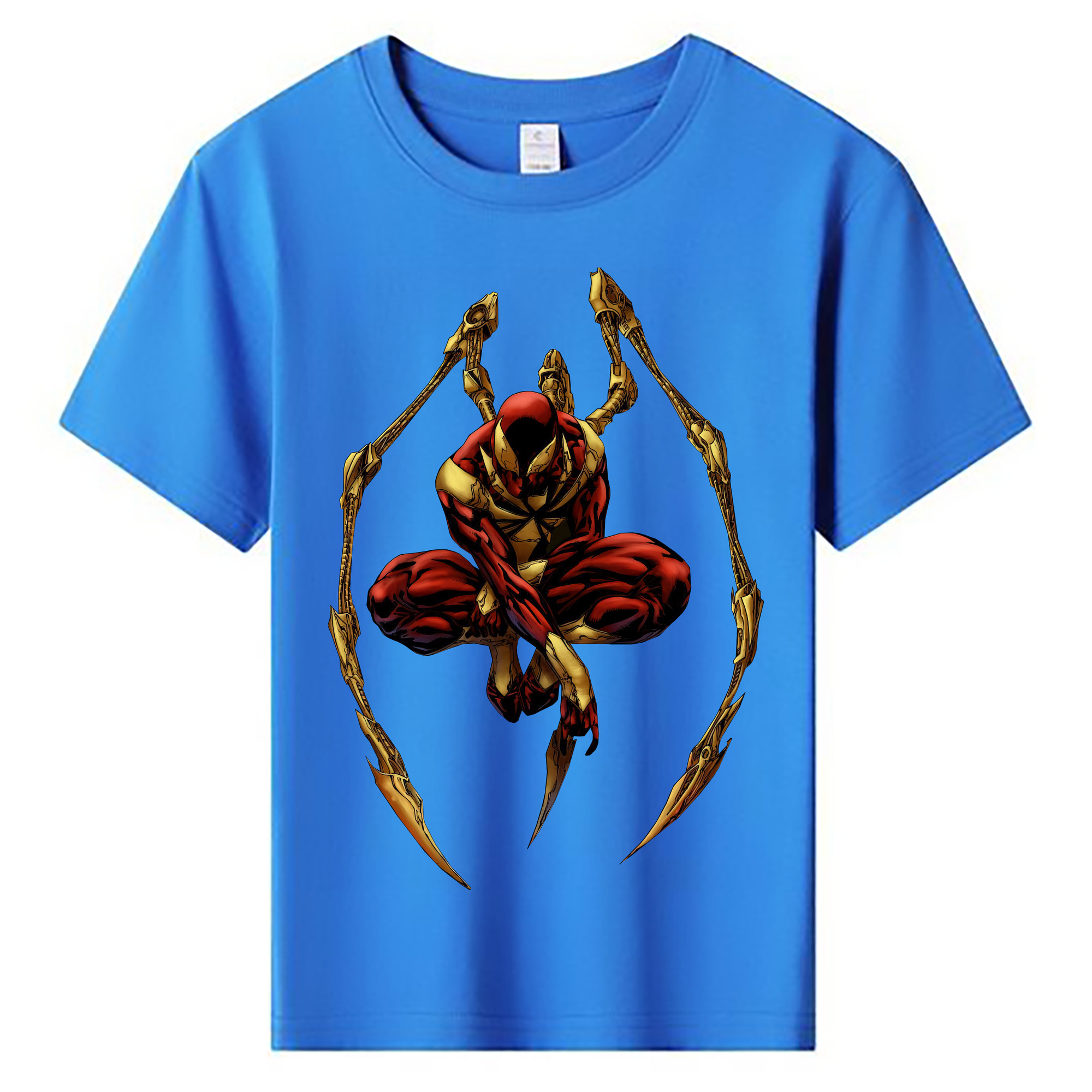 （画像用） Spider Man スパイダーマン 綿100％キッズTシャツ（フロントプリント）